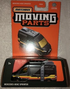 MATCHBOX MOVING PARTS Black w/ Pin Stripes Mercedes-Benz Sprinter Van New - Picture 1 of 1