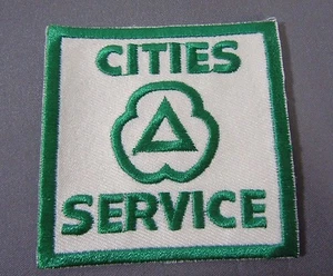 CITIES SERVICE Embroidered Iron On Uniform-Jacket Patch 2 1/2" - Picture 1 of 2