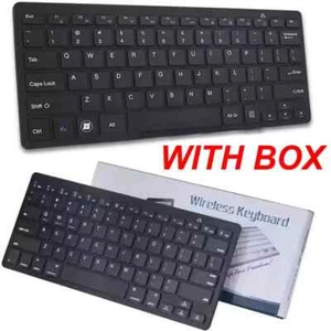 Slim Wireless Bluetooth Keyboard PC Desktop Laptop Phone Tablet Computer - Picture 1 of 10