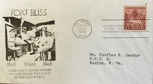 976 Fort Bliss Primera estampilla espacial de Estados Unidos El Paso, Texas cohete misil - Imagen 1 de 1