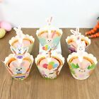 6pcs/set Cartoon Style Cupcake Wrapper Paper Cupcake Packaging Cake Cup  Easter