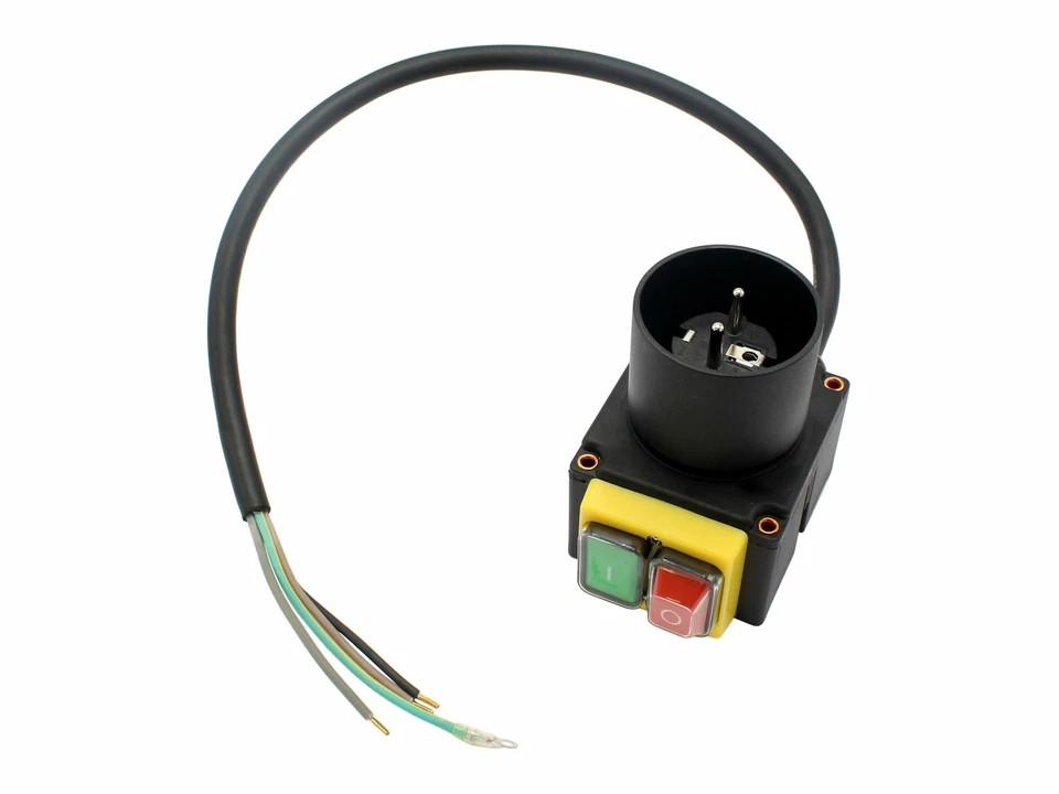 Schalter mit Stecker 230V passend für Scheppach HL800e Holzspalter - Bild 1 von 1