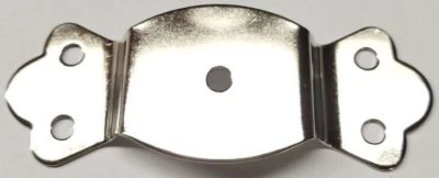 Lazo de mango de maletero niquelado - vaporizador de pecho cuero vintage antiguo Foto 1 de 4