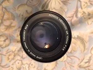 Konica Hexanon AR 100mm F2.8 Made in Japan lens and case - Picture 1 of 8