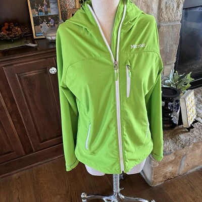 Marmot 💙 Cortavientos Mediano para Hombre Softshell Senderismo Verde Lima Foto 1 de 4