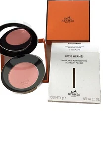 Rose Hermes Silky Blush Powder Rose Plume #28 Summer Collection New In Box - Picture 1 of 3