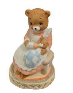 Geo Z Lefton 1983 orsetti miele infermiera e orso bambino da collezione 03584 ottime condizioni Vintage - Foto 1 di 11