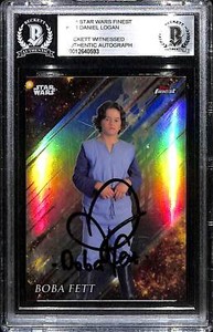 2018 Star Wars DANIEL LOGAN "Boba Fett" Signed Card #104 Beckett Witness Slabbed