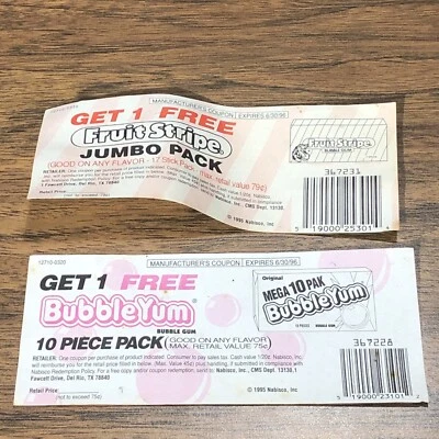 Barbie Bubble Gum Shop Mattel 1995 ORIGINAL Cupones de goma gratis RARO DIFÍCIL DE ENCONTRAR Foto 1 de 4