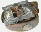 WILSON BLACKGOAT Navajo Sterling Silver Concho Belt, Native American, Southwest