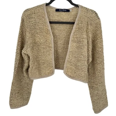 Cárdigan French Connection Vintage Lana Alpaca Crema Invierno Transpirable Talla S Foto 1 de 4