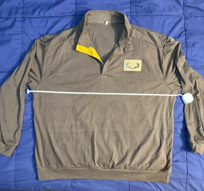 Suéter Pullover Hombre Imitación Media Cremallera 56" Pecho Foto 1 de 3