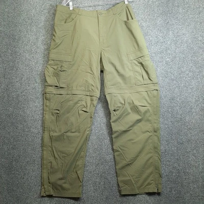 Rei Co-Op Men's Convertible Hiking Cargo Pants Green Size 42x32 READ - Image 1 of 4