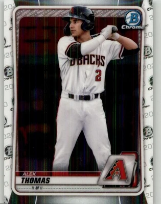 2020 Bowman Draft Alek Thomas Chrome #BD-195 Arizona Diamondbacks - Image 1 of 2