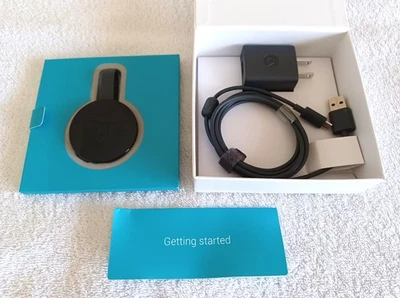 Google Chromecast (2nd Generation) HD Media Streamer Model NC2-6A5 w/ Power - Image 1 of 4