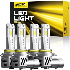 4x 9005+9006 LED Combo Faros Kit 75000LM Bombillas Haz Alto/Bajo 6500K - Imagen 1 de 13