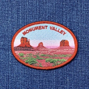 Monument Valley Patch  Utah Arizona Colorado Plateau Navajo Embroidered Badge - Picture 1 of 2