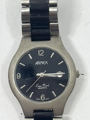 Reloj de cuarzo Arnex Lucien Picard - Acero inoxidable y correa de eslabones negros - Para hombre Foto 1 de 4