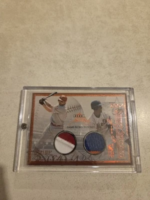 2004 FLEER SWEET SIGS QUAD PATCH JIM THOME JOSE REYES KAZ MATSUI SCOTT ROLEN /32 — 第 1/4 张图片