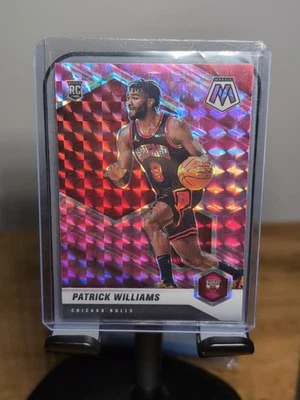 2020-21 Mosaic Camo Pink Prizm #206 Patrick Williams SP Rookie Bulls - Image 1 of 2