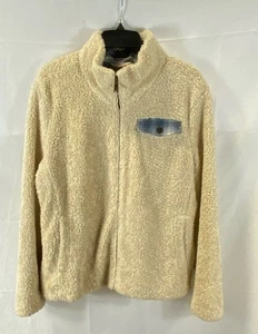 Pendleton Women Beige Sherpa Fleece Jacket Size XL - Picture 1 of 4