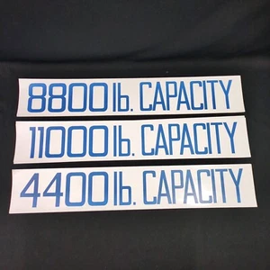 21 pegatinas de peso de equipo 110000 8800 4000 etiquetas de fabricación de capacidad - Imagen 1 de 8