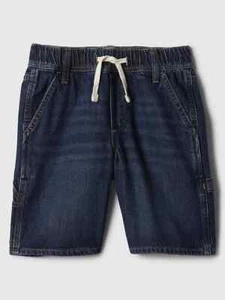 NWT Gap Kids Boys Denim Jean Shorts carpenter pull-on u pick size - Picture 1 of 2