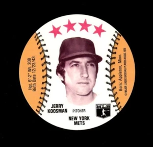 Bolsas de almuerzo MSA Safelon 1976 discos Jerry Koosman New York Mets como nuevas - Imagen 1 de 2