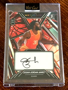 JOSISH-JORDAN JAMES 2024 WILD CARD METALLIX ROOKIE AUTO # 2/5 INDIANA - Picture 1 of 3
