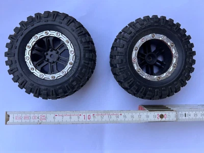 OFFROAD CRAWLER Räder für 1:10 2 St. 110mm x 42mm weiches Gummi UVP: 59,90,-€ - Bild 1 von 4