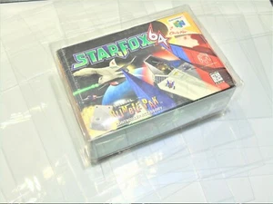 1 N64 Nintendo 64 Star Fox Video Game Clear Case Cases Sleeve Box Protector CIB - Picture 1 of 4