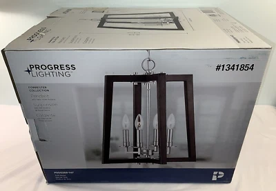 Progress Lighting Forrester Pendant Light P500255-147 Teak Wood 18.75 X 16 - Image 1 of 4