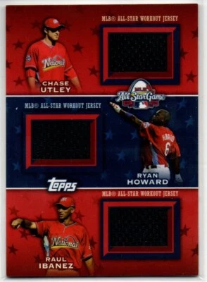 2009 Topps Baseball Updates Phillies All Star Triple Stitches ASTT-2 serial /25 - Image 1 of 2