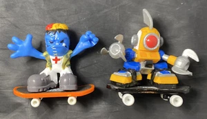 Vtg. Tech Deck Dude Tek Robot + Monster Figures w/Skateboards - Picture 1 of 5