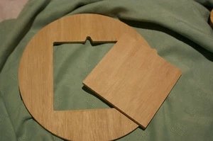 Pottery wheel Tile Batt with 10 145mm square inserts in 9mm Marine Ply - Picture 1 of 7