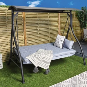 3 Seater Swing-bed Garden Furniture Chair Bed High Quality Large - Picture 1 of 6