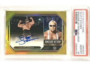 7/10 PSA 10 - 2023 Select WWE SCOTT STEINER Ringside Signatures Auto Gold - Bild 1 von 2
