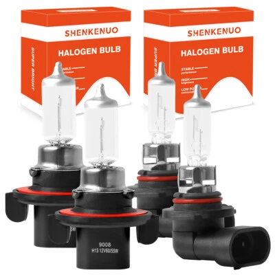 Para Jeep Compass 2007-2009 4X 3400K bombilla halógena luz antiniebla alta baja BP Foto 1 de 4