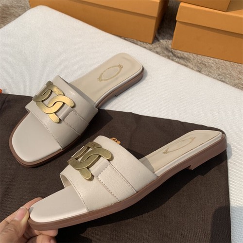 TOD’S Tod's sandali ciabatte donna fondo piatto cinturino dritto