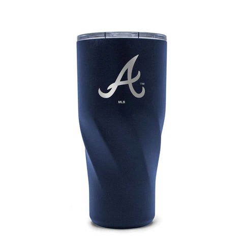 MLB Baseball Atlanta Braves 20oz Stainless Steel Morgan Travel Tumbler Cover