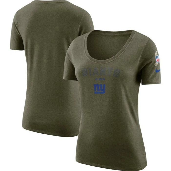 Nike New York Giants Salute to Service Scoop Neck Women Shirt 93881 Sz L - Image 1 of 1