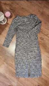 Grey midi dress H&M, size S,