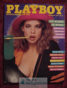 PLAYBOY November 1985 WOMEN OF MENSA STING PETER NELSON RAY RUSSELL