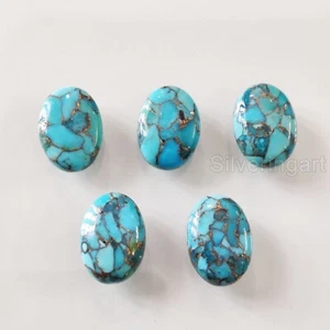 NATURAL BLUE COPPER TURQUOISE DECEMBER BIRTHSTONE SEMI PRECIOUS GEMSTONE JEWELRY - Picture 1 of 3
