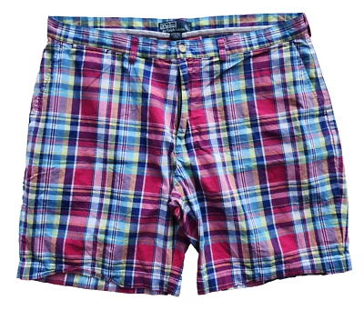Hombre POLO Ralph Lauren PROSPECT SHORTS Cuadros 9" Algodón Colorido Talla 42 Foto 1 de 4