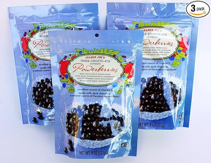 Packs Trader Joe's Dark Chocolate Covered Powerberries 8 oz Each Pack( 3 packs) - Image 1 of 1