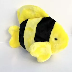 1998 RARE & RETIRED TY BEANIE BUDDIES~BUBBLES THE YELLOW AND BLACK FISH 8"~NEW - Picture 1 of 11