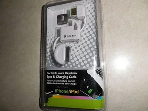 DELTON 30-pin Mini Keychain Sync/USB Data Cable - USB to 30 pin Apple Connector - Picture 1 of 2