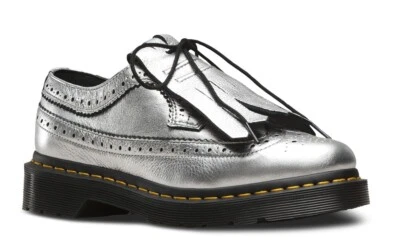 DR. MARTENS 3989 KLTE PELLE ARGENTO SILVER 22780040 FRANGIA RIMOVIBILE ORIGINALI - Immagine 1 di 4