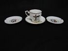 VINTAGE Lot (3) NATIVE American INDIAN Ashtrays CUP + Saucer
